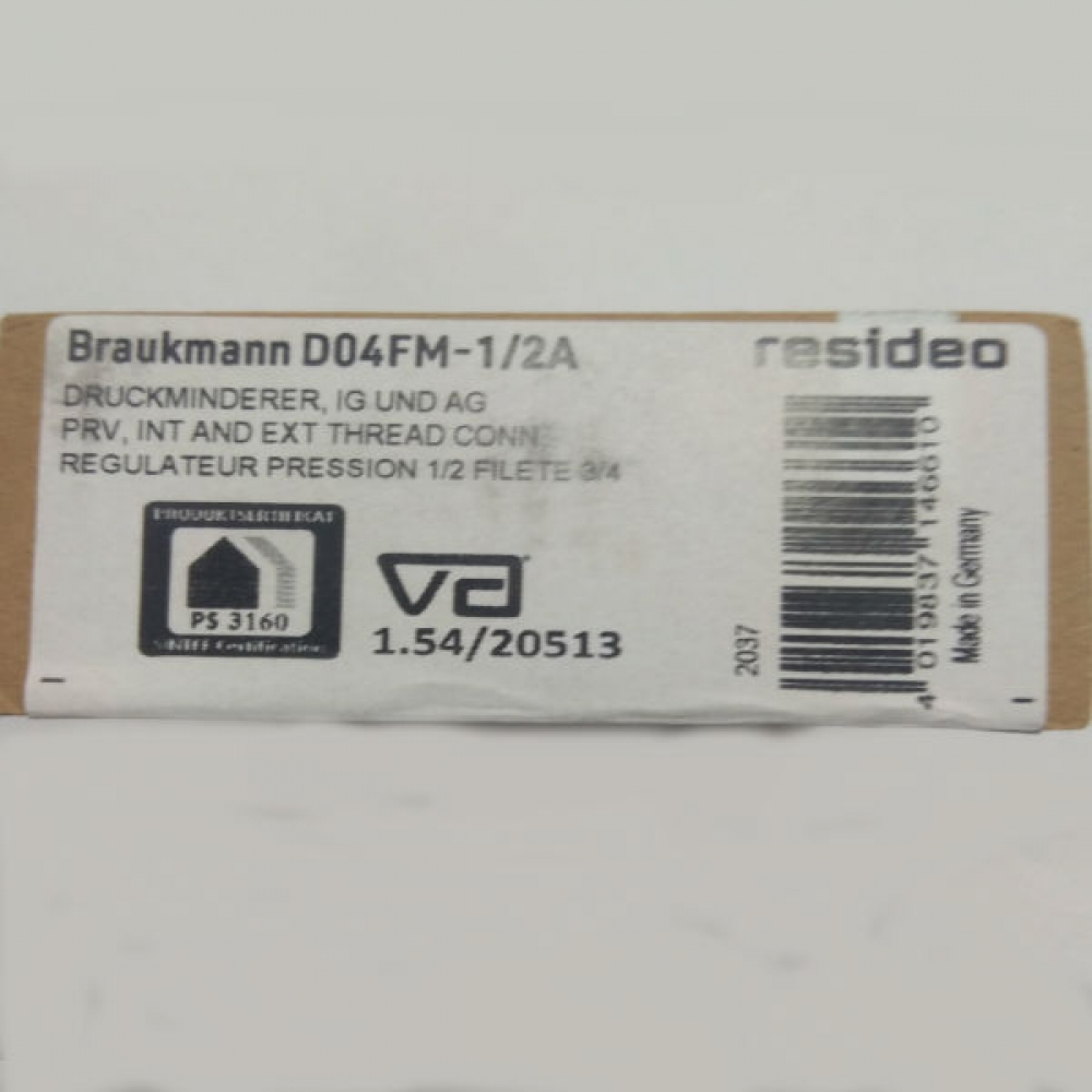 Honeywell D04FM-1/2A (Resideo Braukmann D04FM-1/2) редуктор давления ...